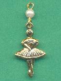 34x14mm GP Ballerina Pearl Charms
