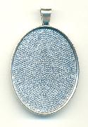 40x30mm SP Oval Pendant Setting