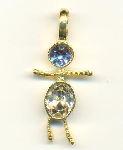 33x14mm GP Swarovski Light Amethyst Boy