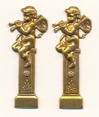 56x21mm Brass Cherub/Angel Stamping - L