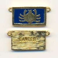 1'' x 1/2'' GP Cancer Zodiac Pendant